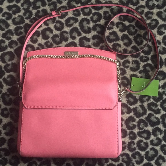 Kate Spade NY Laurel Way, Greer Crossbody Purse Coral - Picture 7 of 8
